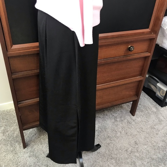 BCBG Black Snap Front Skirt - Picture 3 of 7